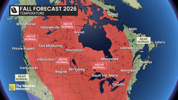 El Niño Fall Forecast Points to a Mild Autumn and a Late Canadian Winter