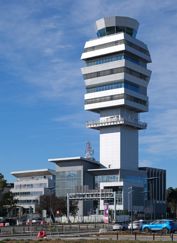 Belgrade Nikola Tesla Airport Tower 2023.jpg