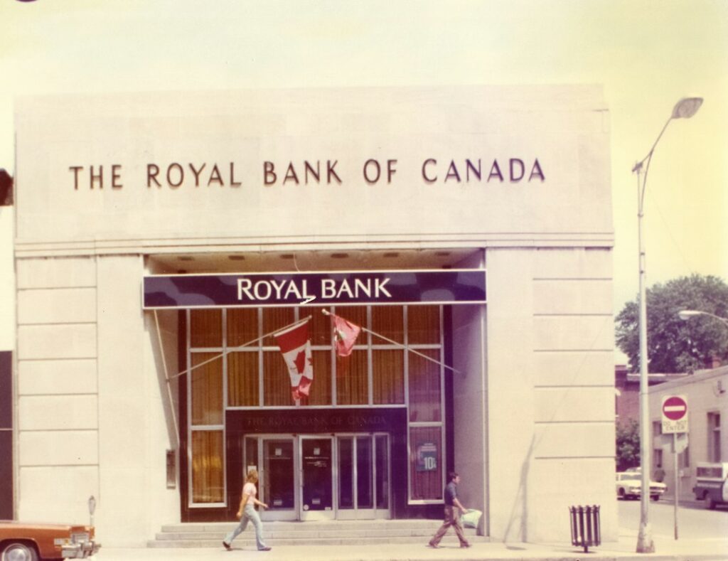 The royal bank of canada building entrance